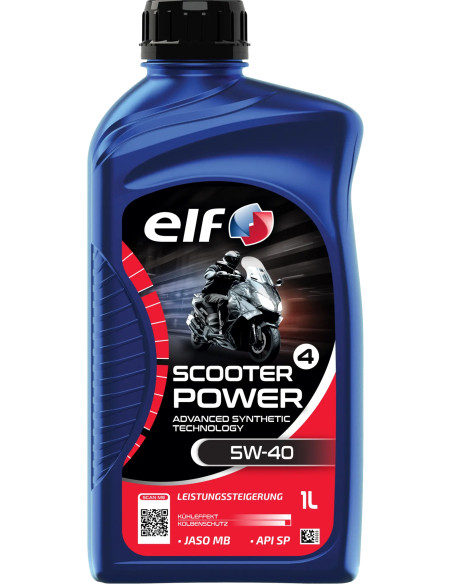 Huille moteur 5W40 ELF Scooter 4 POWER ADV semi-synthétique - 1 litre