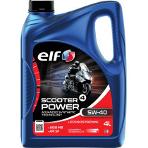 Huille moteur 5W40 ELF Scooter 4 POWER ADV semi-synthétique - 4 litres