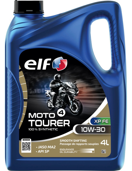 Huille moteur 10W30 ELF 4 TOURER semi-synthétique - 4 litres