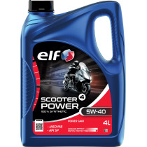 Huille moteur 5W40 ELF Scooter 4 POWER 100% synthétique - 4 litres