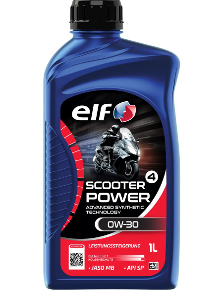 Huille moteur 0W30 ELF Scooter 4 POWER ADV semi-synthétique - 1 litre