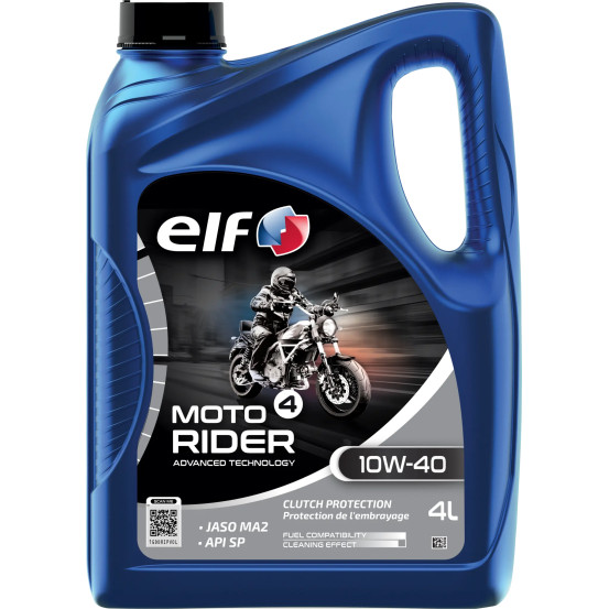 Huille moteur 10W40 ELF 4 RIDER ADV semi-synthétique - 4 litres
