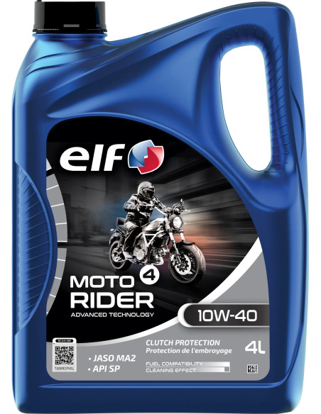 Huille moteur 10W40 ELF 4 RIDER ADV semi-synthétique - 4 litres