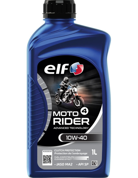 Huille moteur 10W40 ELF 4 RIDER ADV semi-synthétique - 1 litre