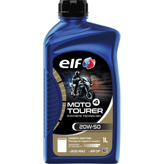 Huille moteur 20W50 ELF 4 TOURER 100% synthétique - 1 litre
