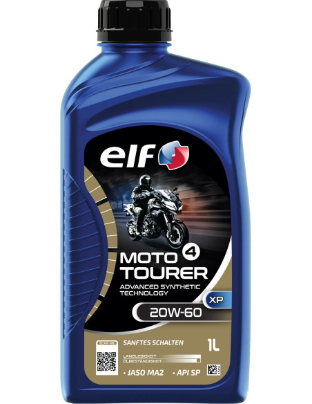 Huille moteur 20W60 ELF 4 TOURER ADV semi-synthétique - 1 litre