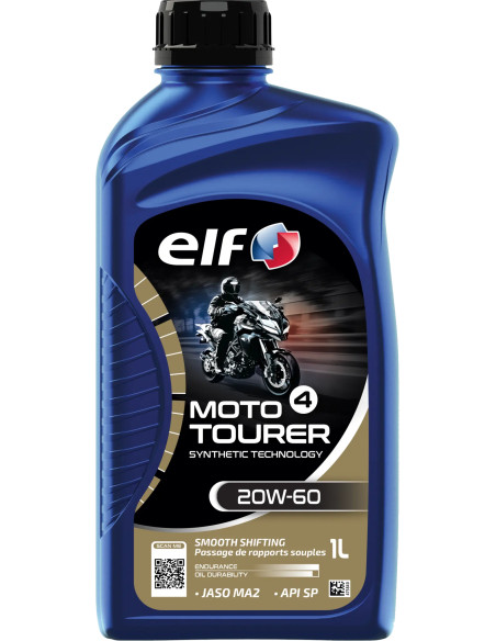 Huille moteur 20W60 ELF 4 TOURER 100% synthétique - 1 litre