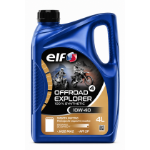 Huille moteur 10W40 ELF Off Road 4 EXPLORER 100% synthétique - 4 litres