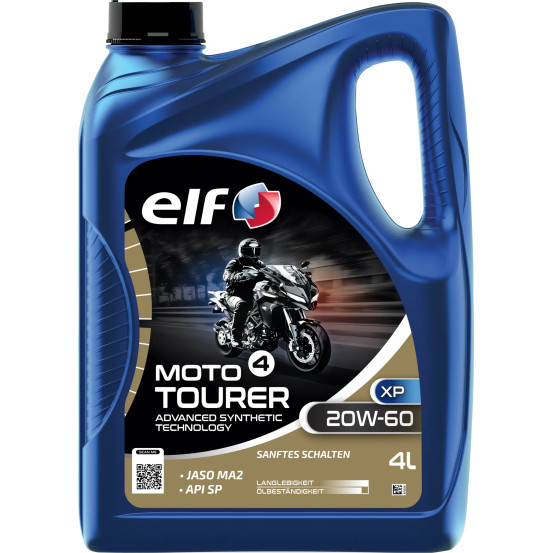 Huille moteur 20W60 ELF 4 TOURER ADV semi-synthétique - 4 litres