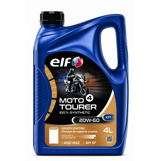 Huille moteur 20W60 ELF 4 TOURER semi-synthétique - 4 litres