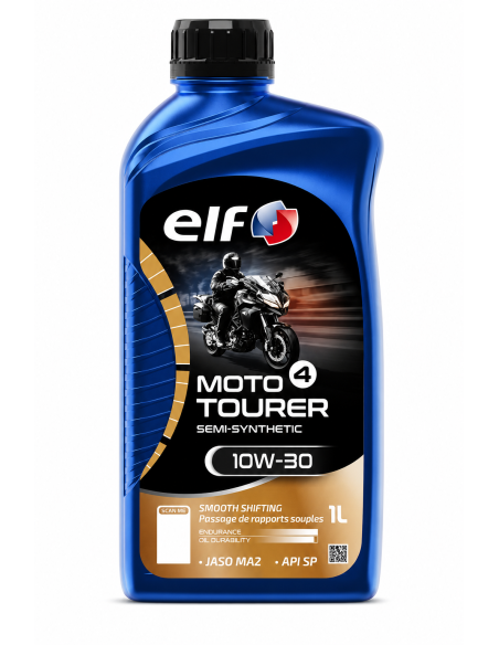 Huille moteur 10W30 ELF 4 TOURER semi-synthétique - 1 litre