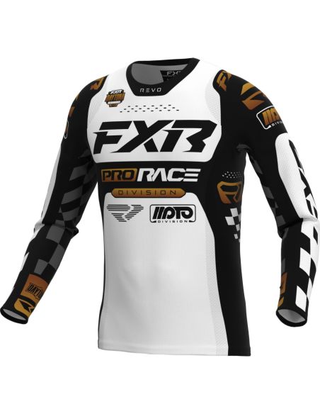 Maillot cross FXR 26.5 Revo Daytona - Blanc Or
