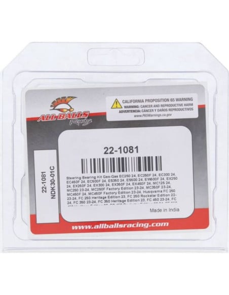 Kit roulements de colonne de direction ALL BALLS - GAS GAS / HUSQVARNA / KTM