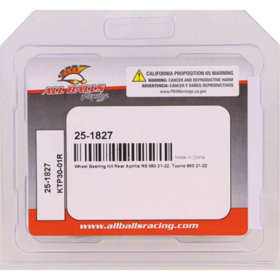 Kit roulements de roue ALL BALLS - APRILIA 457 - 660 TUONO / TUAREG / RS