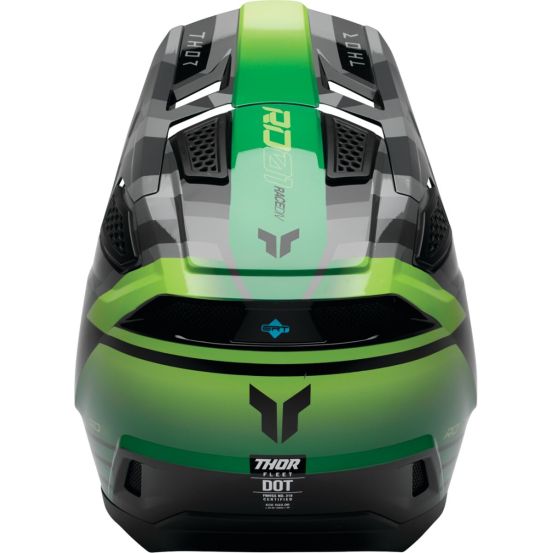 Casque cross Thor Fleet Camber - Noir Vert Gris