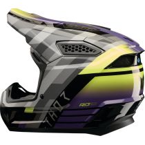Casque cross Thor Fleet Camber - Gris Violet Jaune 2