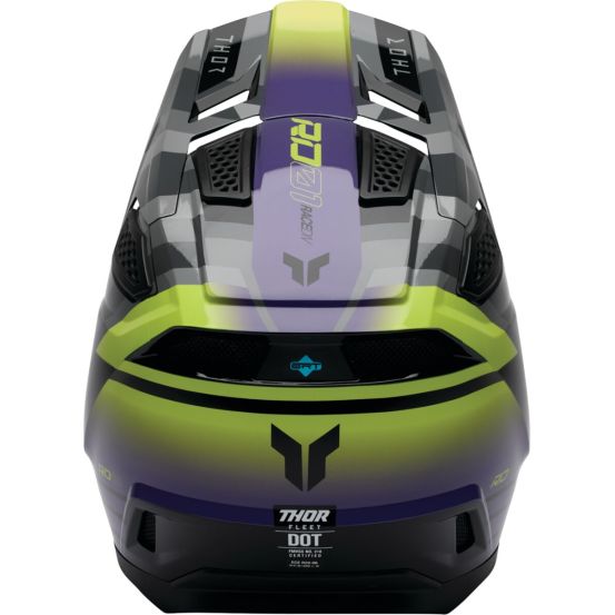 Casque cross Thor Fleet Camber - Gris Violet Jaune
