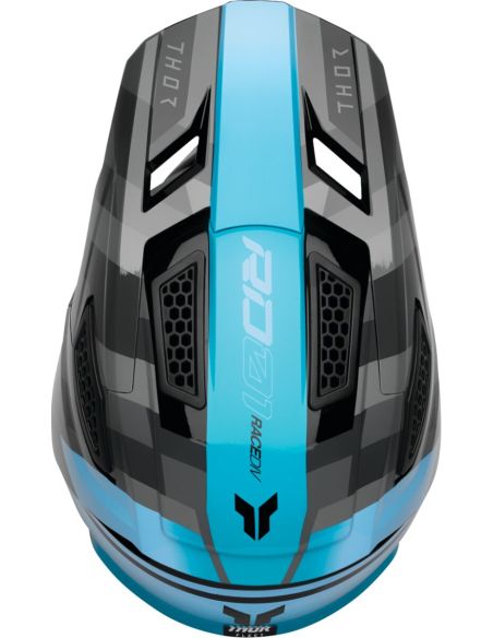 Casque cross Thor Fleet Camber - Gris Bleu