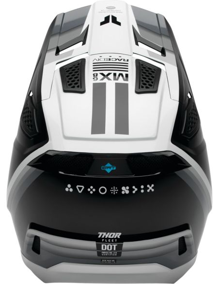 Casque cross Thor Fleet Defy - Noir Blanc