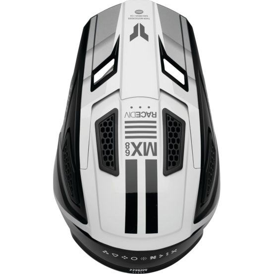 Casque cross Thor Fleet Defy - Noir Blanc