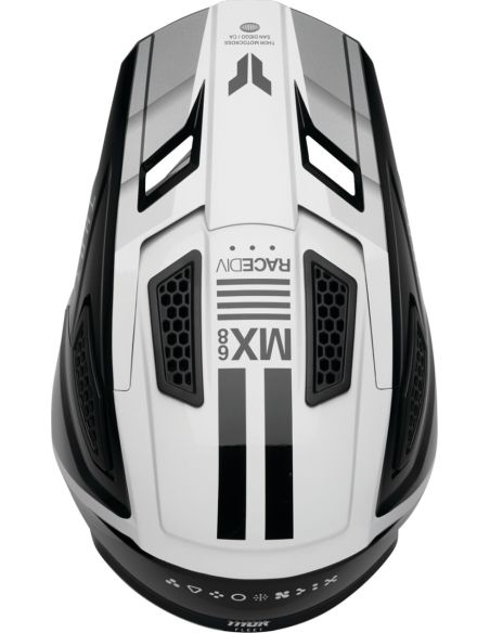 Casque cross Thor Fleet Defy - Noir Blanc