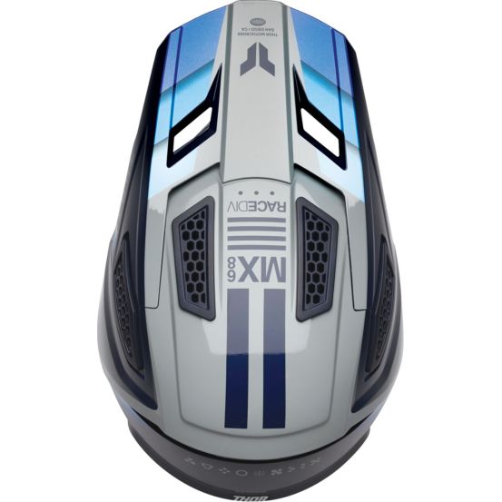 Casque cross Thor Fleet Defy - Noir Gris Bleu