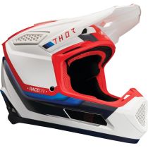 Casque cross Thor Fleet Defy - Blanc Rouge Bleu