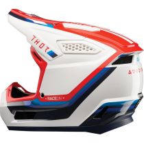 Casque cross Thor Fleet Defy - Blanc Rouge Bleu 2