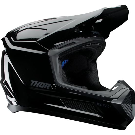 Casque cross enfant Thor Fleet Blackout - Noir brillant