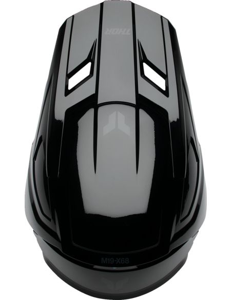 Casque cross enfant Thor Fleet Blackout - Noir brillant