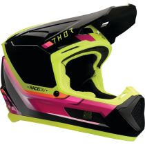 Casque cross enfant Thor Fleet Defy - Noir Jaune Rose