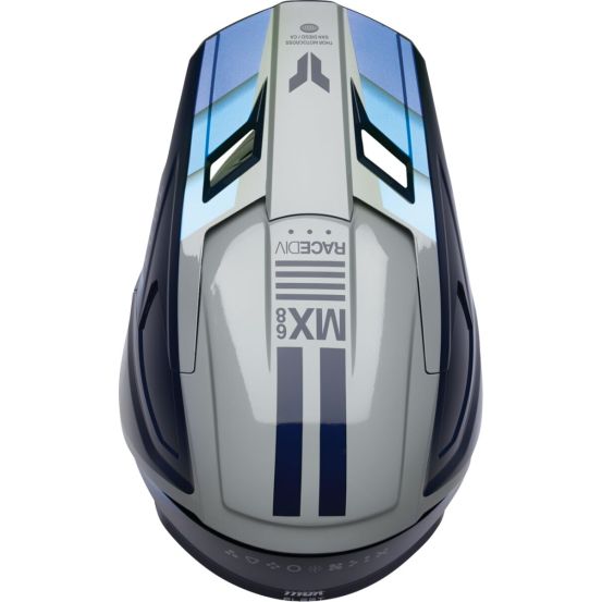 Casque cross enfant Thor Fleet Defy - Bleu Gris