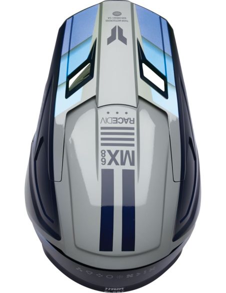 Casque cross enfant Thor Fleet Defy - Bleu Gris