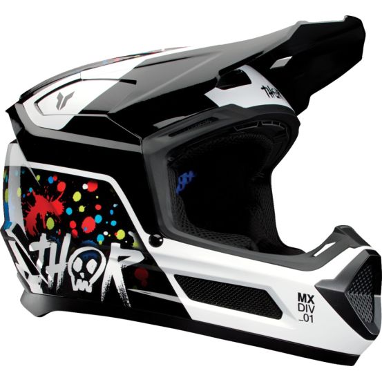 Casque cross enfant Thor Fleet Splat - Noir