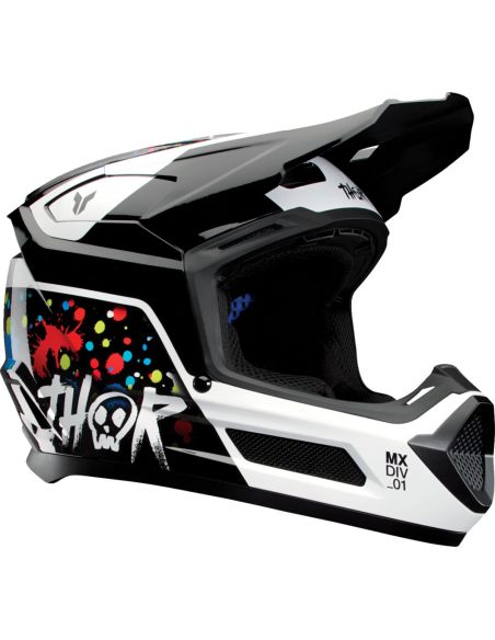 Casque cross enfant Thor Fleet Splat - Noir