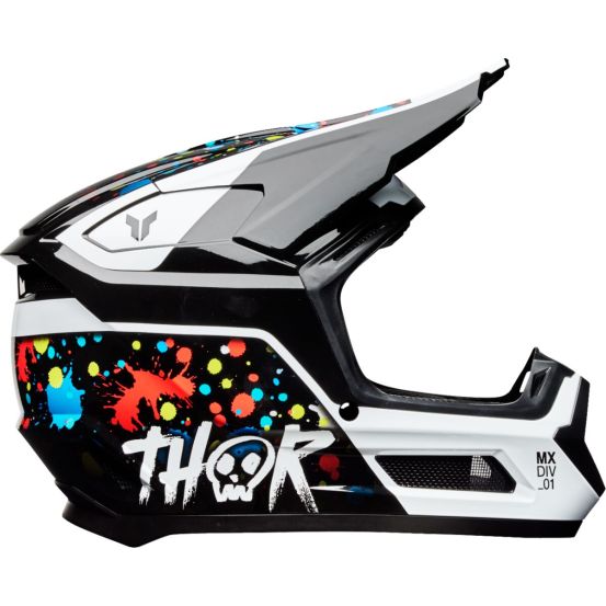 Casque cross enfant Thor Fleet Splat - Noir