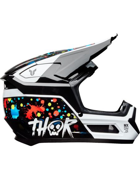 Casque cross enfant Thor Fleet Splat - Noir