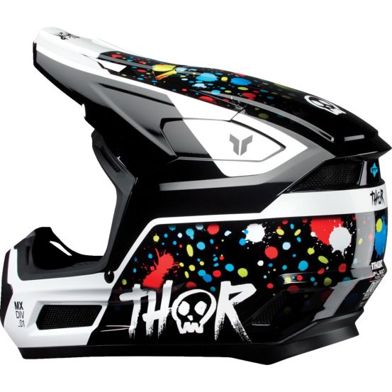 Casque cross enfant Thor Fleet Splat - Noir