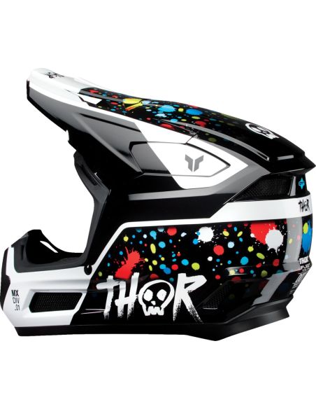 Casque cross enfant Thor Fleet Splat - Noir