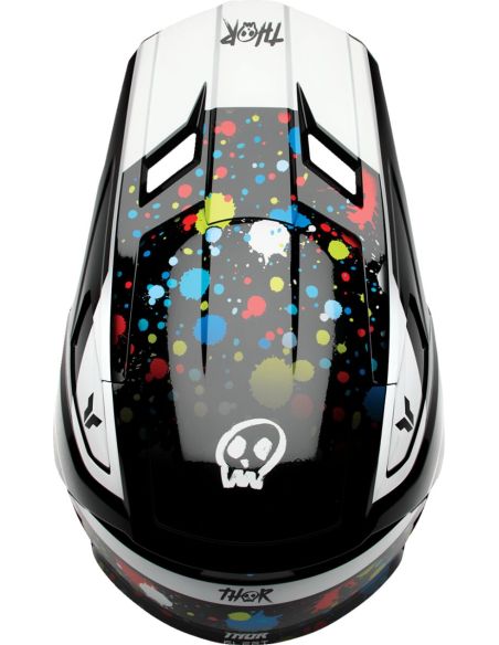 Casque cross enfant Thor Fleet Splat - Noir