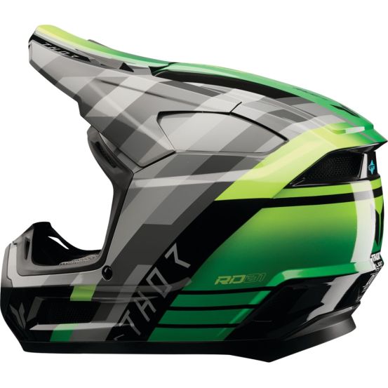 Casque cross enfant Thor Fleet Camber - Noir vert