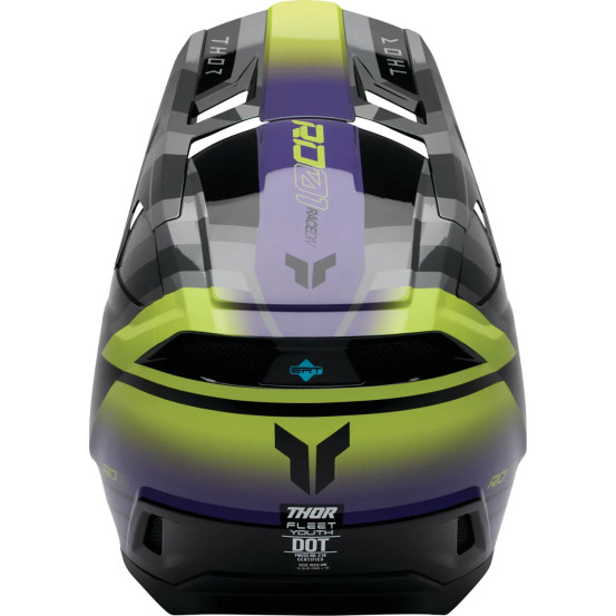 Casque cross enfant Thor Fleet Camber - Noir Violet
