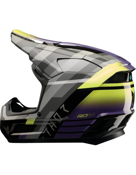 Casque cross enfant Thor Fleet Camber - Noir Violet
