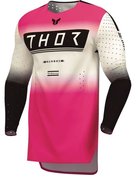 Maillot cross Thor 2026 Sportmode - Geo Vintage Rose Blanc