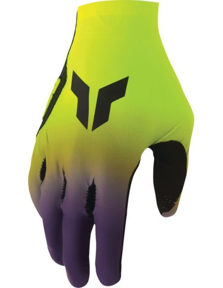 Gants cross Thor 2026 Sportmode - Iconic Jaune Fluo Violet