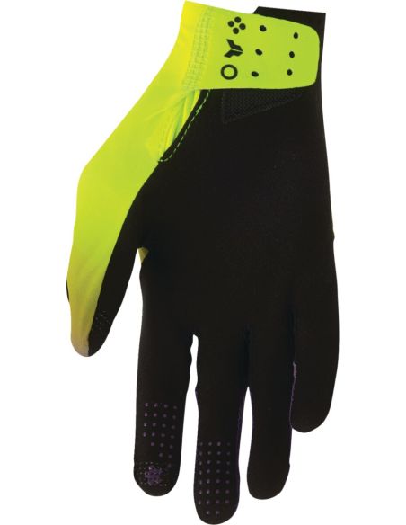 Gants cross Thor 2026 Sportmode - Iconic Jaune Fluo Violet