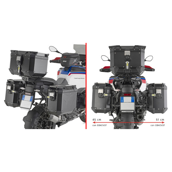 Supports valises GIVI PL ONE-FIT BMW R 1300 GS Adventure 2025-2026