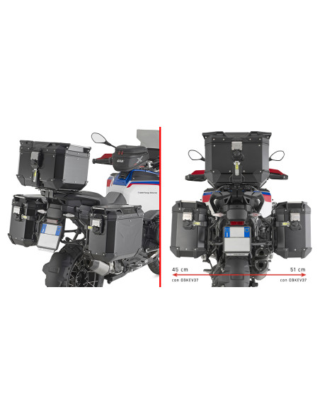 Supports valises GIVI PL ONE-FIT BMW R 1300 GS Adventure 2025-2026