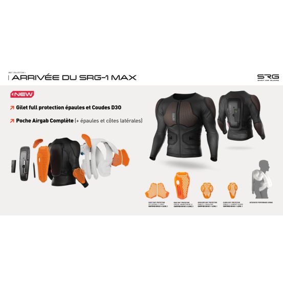 Gilet de protection SHOT Airbag SRG Max - Noir
