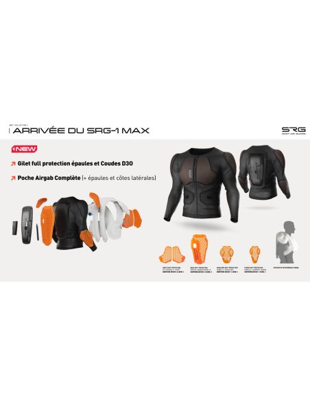 Gilet de protection SHOT Airbag SRG Max - Noir